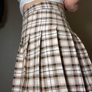 Women’s printed circle skirt pleated